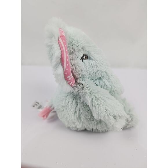 American Girl Bitty Baby Green Plush Elephant 7” 2013 Retired Stitched Eyes - Picture 7 of 9